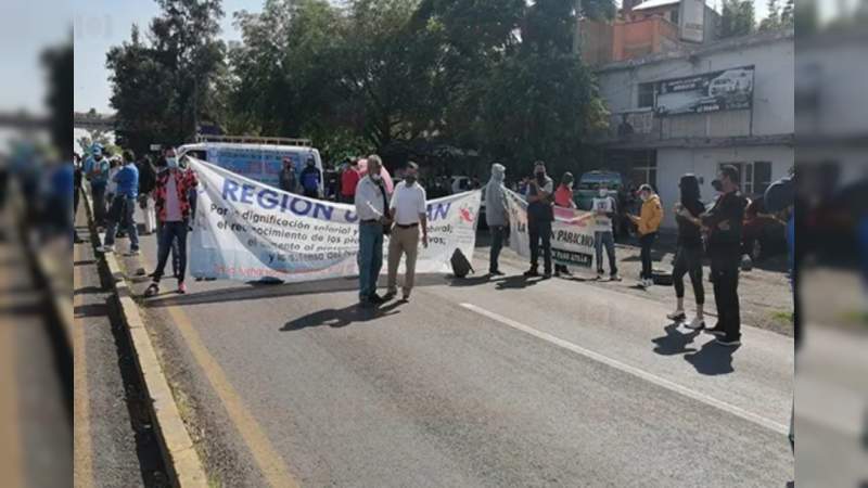 CNTE bloquea accesos a Morelia 