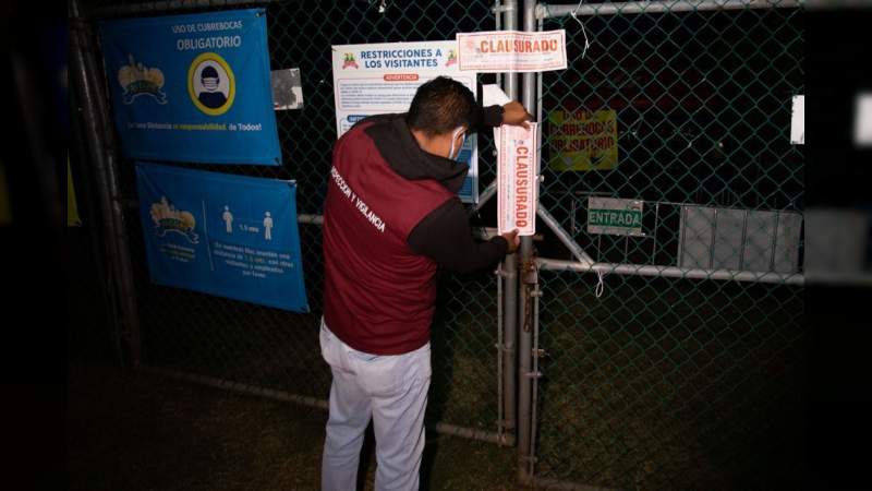 Continúan operativos de inspección en establecimientos de Morelia, Michoacán 