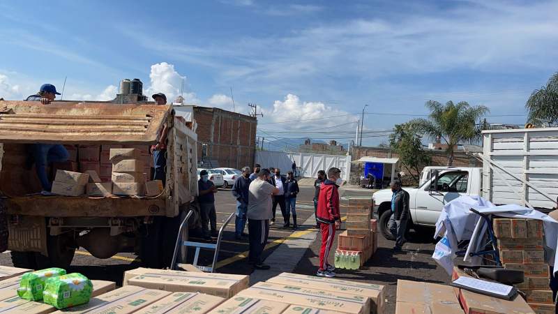 Distribuye SEE insumos para combatir el COVID-19 escuelas de Uruapan
