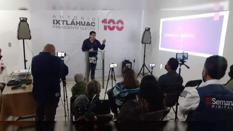 Presenta Toño Ixtláhuac, "Programa de Gobierno Abierto" 