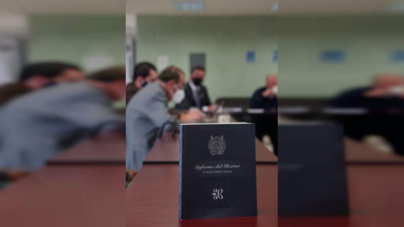 Presenta rector de la UMSNH, informe 2020 ante la Comisión de Rectoría 