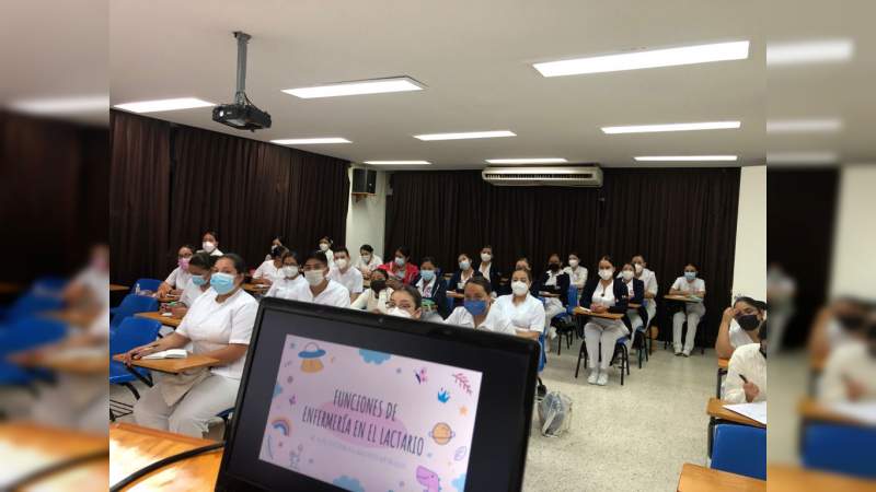Ofrece Hospital General de Uruapan, acciones y actividades por Semana Mundial de la Lactancia Materna 