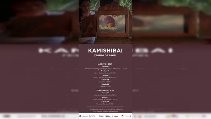 El teatro Kamishibai se presentará en espacios de Morelia y Pátzcuaro  • 