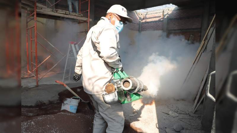 Ya suman más de 765 mil acciones para combatir el dengue, zika y chikungunya en Michoacán