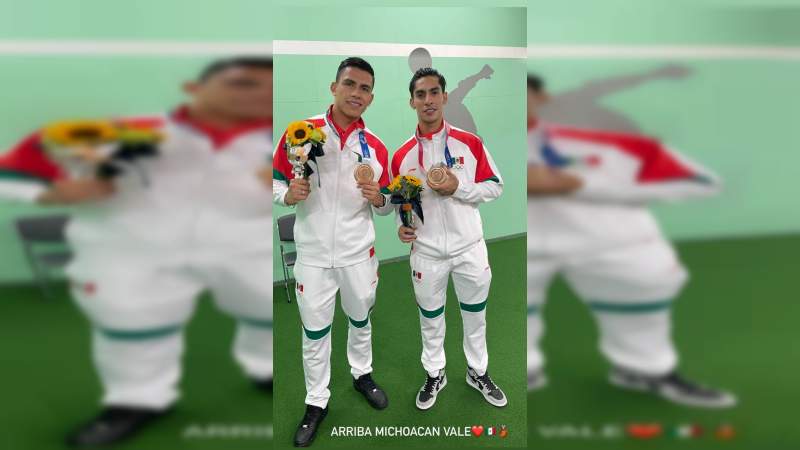 Aguirre y Malagón, michoacanos de bronce