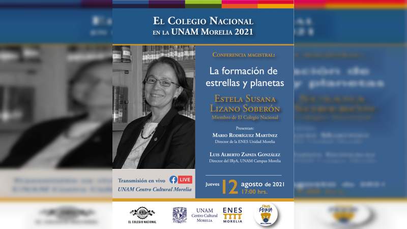 Imparte Susana Lizano, cátedra “La formación de estrellas y planetas” en la UNAM 
