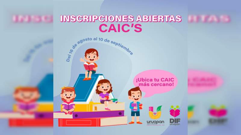 Abrirá DIF Uruapan inscripciones para Centros de Asistencia Infantil Comunitarios  