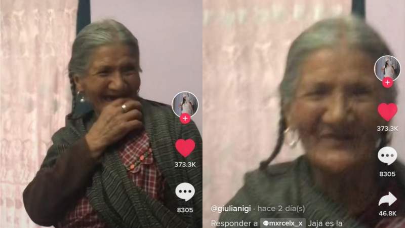 Abuelita se hace viral en TikTok 