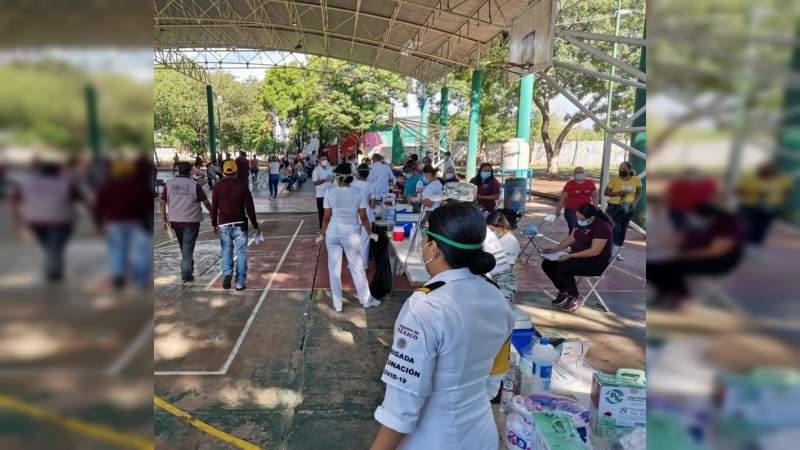 En Apatzingán, Michoacán, continuara la aplicación de 2ª dosis contra el COVID-19, al grupo de 30 a 39 años y personas en rezago 