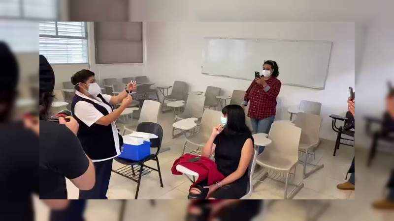 Aclaran, usuaria en CU sí recibió vacuna contra COVID-19, en Morelia Michoacán 