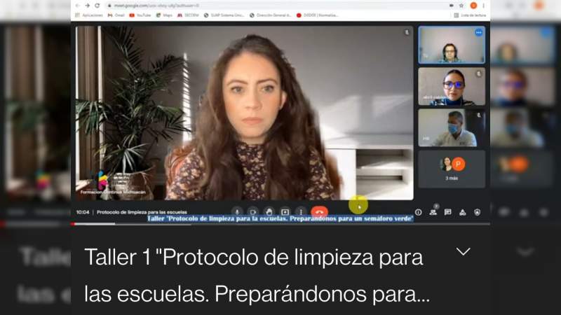 Se refuerza en Michoacán el protocolo sanitario para un posible regreso seguro a clases