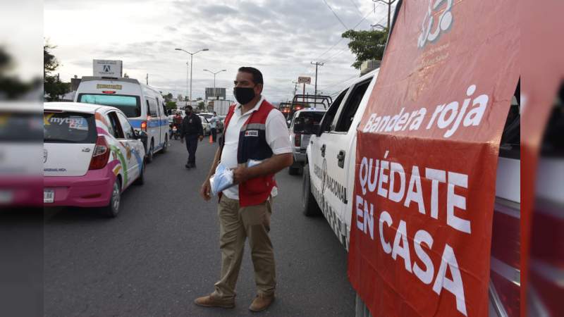 Continúa orientación de medidas sanitarias en Lázaro Cárdenas, Michoacán 