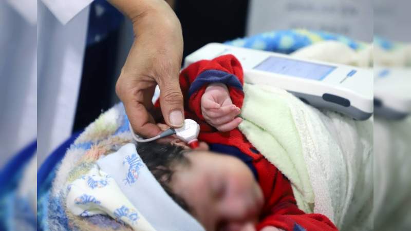 Realiza Hospital Infantil “Eva Sámano de López Mateos” tamiz neonatal metabólico y auditivo  