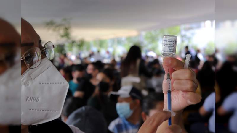 Este lunes Inicia la vacunación a la población de 18 a 29 años en municipios y tenencias de Morelia 
