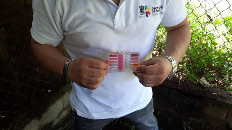 Realiza Coepris saneamiento en la tenencia del Habillal de Lázaro Cárdenas, Michoacán