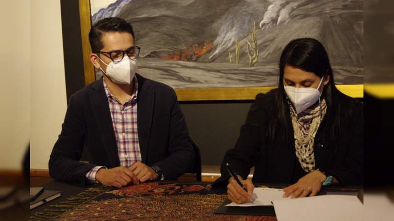 Firma Secum y Semigrante de Michoacán convenio de concertación de Acciones 
