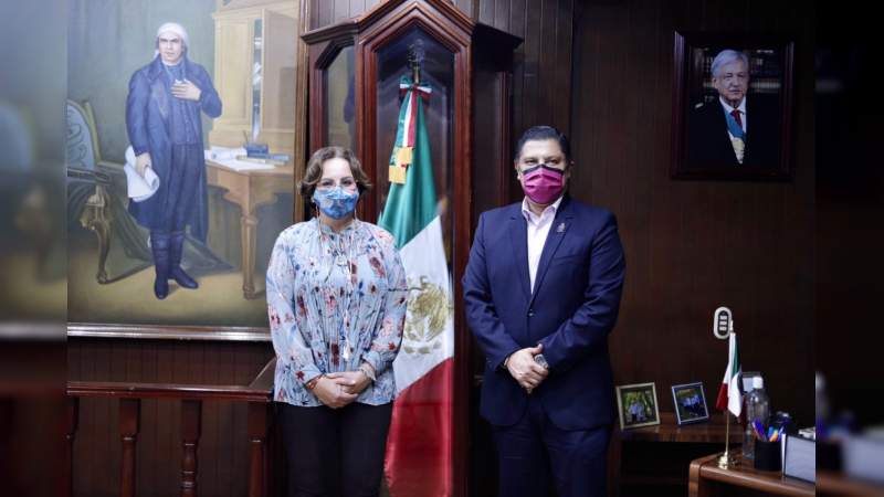 Nacho Campos y Diana Carpio acuerdan coordinación permanente en el manejo de la pandemia