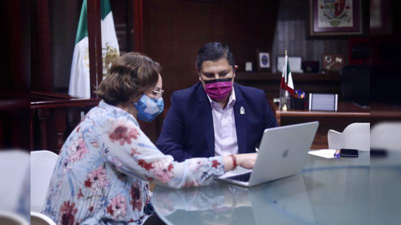 Nacho Campos y Diana Carpio acuerdan coordinación permanente en el manejo de la pandemia
