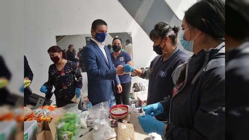 Instala UMSNH centro de acopio en auditorio de usos múltiples de Ciudad Universitaria 