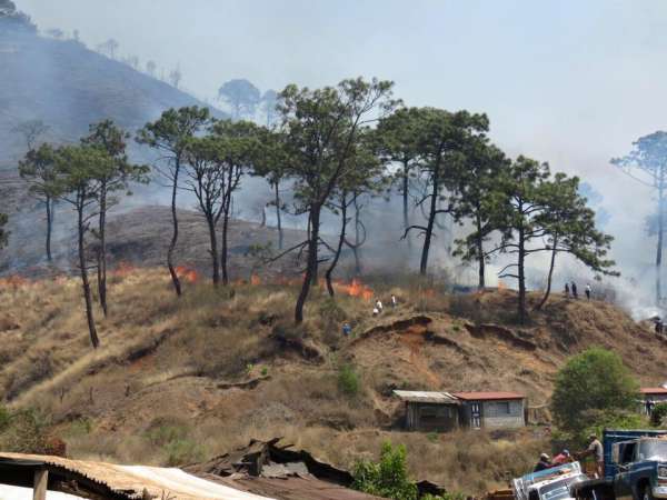 Fotografías del fuerte incendio en el cerro de  la Cruz en Uruapan  - Foto 4 