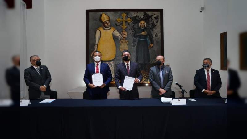 Firma UMSNH y Colegio de Contadores Públicos de Michoacán convenio de colaboración 