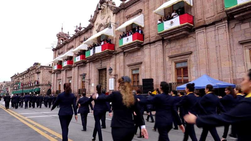 Sigue pendiente el desfile del 30 de septiembre en Morelia, Michoacán 