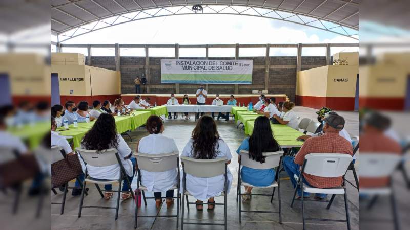 Con la integración de los Comités Municipales de Salud se fortalecer la estrategia para contener el Covid-19 en la Región Apatzingán