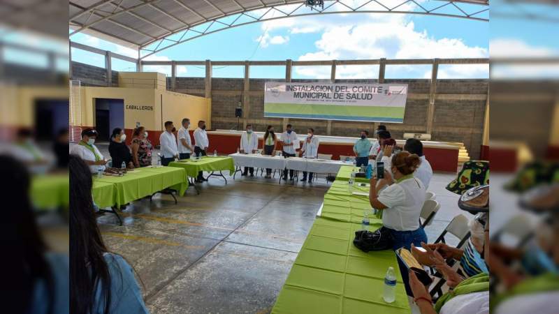 Con la integración de los Comités Municipales de Salud se fortalecer la estrategia para contener el Covid-19 en la Región Apatzingán