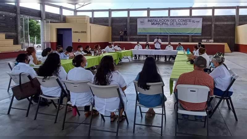 Con la integración de los Comités Municipales de Salud se fortalecer la estrategia para contener el Covid-19 en la Región Apatzingán