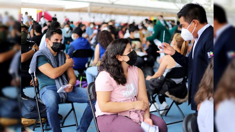 Mañana, aplicación de segunda dosis de vacuna anti-COVID-19 en Morelia  