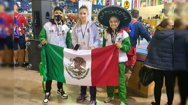 Karatecas michoacanos obtienen 3 medallas en Copa Mundial de Karate do 
