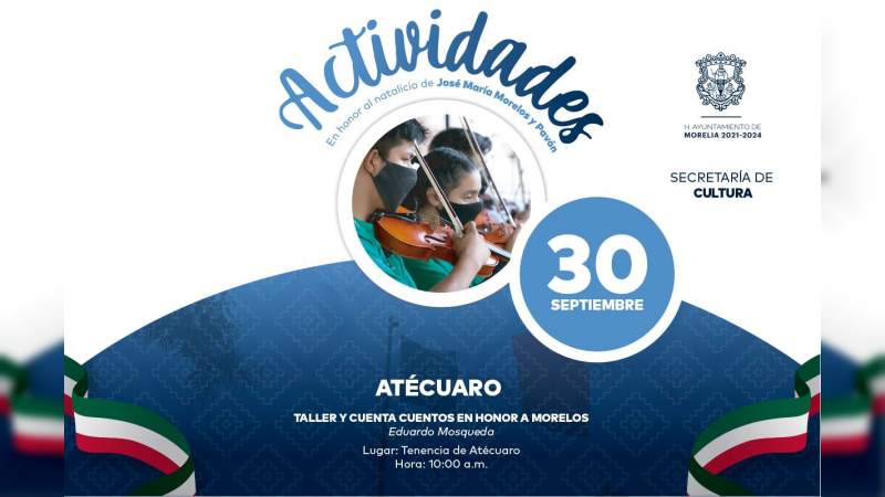 SeCultura presentará música, baile y cuenta cuentos este 30 de septiembre 