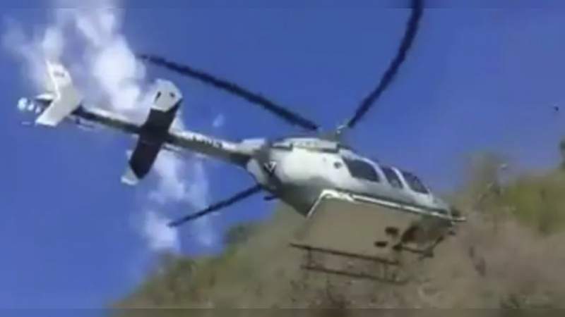 Se registran enfrentamientos en Tepalcatepec: Dos helicópteros artillados intervienen 
