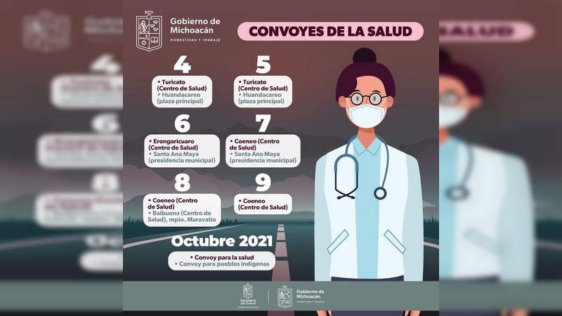 En Michoacán, Convoyes de la Salud y unidad móvil para pueblos indígenas recorrerán 6 municipios 