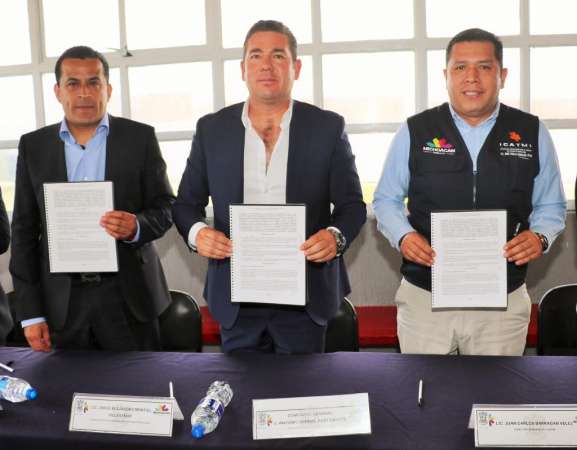 Firma de convenio entre SSP e ICATMI en beneficio de internos michoacanos 