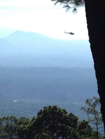 452 combatientes, 6 helicópteros y 475 hectáreas afectadas en el Cerro de la Cruz en Uruapan  - Foto 2 