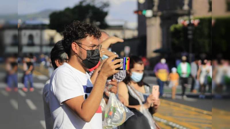 Realizan flashmob en Morelia, Michoacán, bailarines se apropian del Centro Histórico