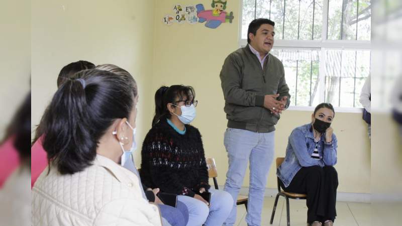 Realizan rehabilitación y limpieza de Jardín de Niños “Carlos Barajas” en Pátzcuaro 