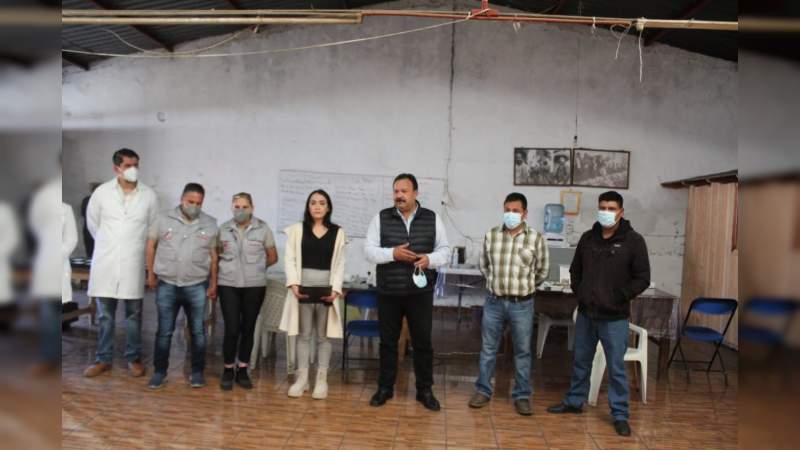 Da inicio Jornada de Salud Integral en comunidad de Santa Juana en Pátzcuaro, Michoacán