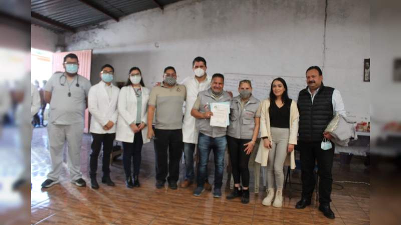 Da inicio Jornada de Salud Integral en comunidad de Santa Juana en Pátzcuaro, Michoacán