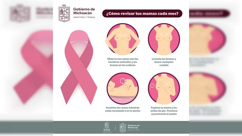 En 2021 se registraron 238 nuevos casos de cáncer de mama en Michoacán 