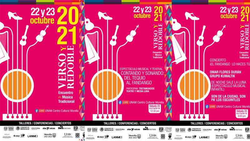 Presenta UNAM Morelia, programa artístico Verso y Redoble 2021