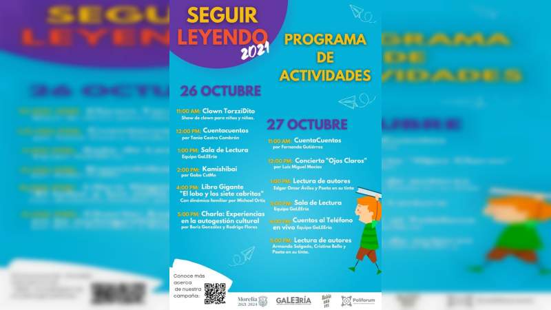 Invita Gobierno de Morelia a evento de recaudación “Seguir Leyendo 2021”