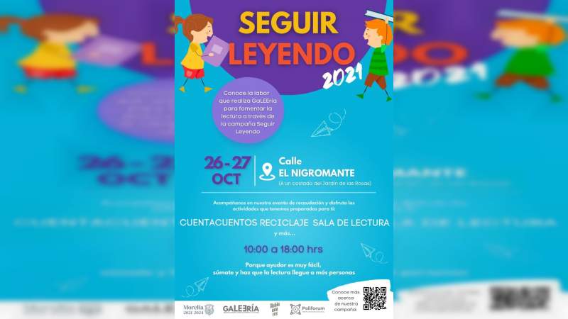 Invita Gobierno de Morelia a evento de recaudación “Seguir Leyendo 2021”