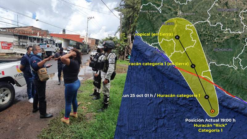Implementa Gobierno de Uruapan un grupo especial de Contingencia tras paso de huracán Rick 