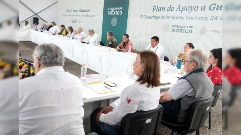 AMLO y su gabinete presentan en Guerrero el Plan de Apoyo para el estado