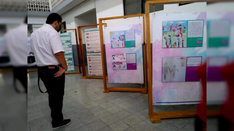Realizó la FGE de Michoacán, exposición de dibujos en la Fiscalía Regional de Apatzingán