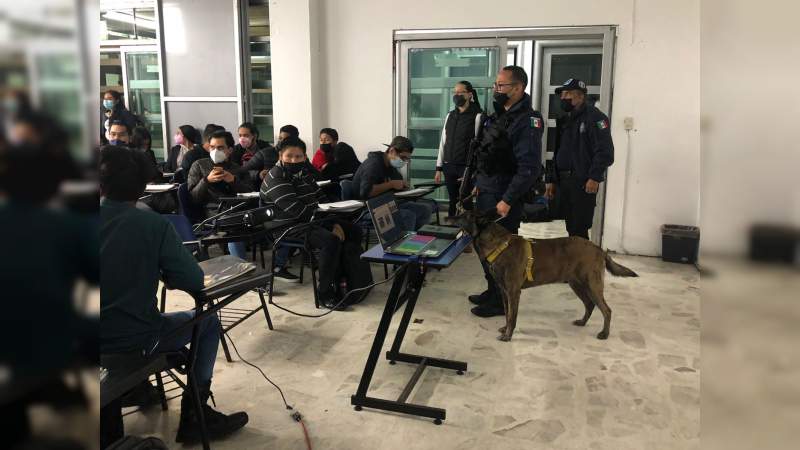 Imparte SSPTYVM pláticas en materia de prevención a alumnos de la Preparatoria ICEP
