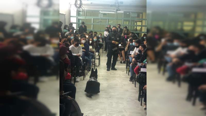 Imparte SSPTYVM pláticas en materia de prevención a alumnos de la Preparatoria ICEP