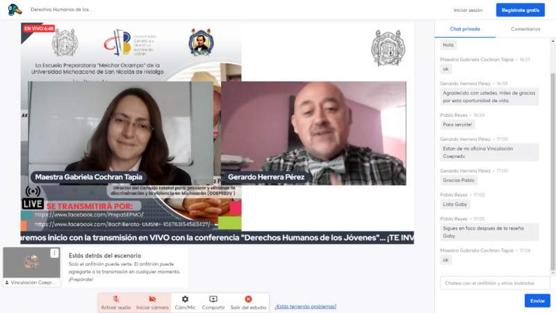Imparte Coepredv conferencia “Derechos humanos de los jóvenes” en preparatoria Melchor Ocampo  